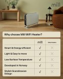 Mill Mill | Grzejnik | CO1200WIFI3 GEN3 | Grzejnik konwekcyjny | 1200 W | Liczba stopni mocy: 3 | Przeznaczony do pomieszczeń o powie