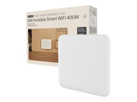 Mill Niewidoczny, inteligentny grzejnik WiFi marki Mill | PA400WIFI4 | Grzejnik panelowy | 400 W | Przeznaczony do pomieszczeń o powi