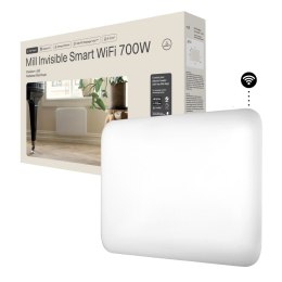 Mill Niewidoczny, inteligentny grzejnik WiFi marki Mill | PA700WIFI4 | Grzejnik panelowy | 700 W | Przeznaczony do pomieszczeń o powi