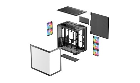 Deepcool Obudowa Deepcool | CG590U 5F | Midi-Tower | ATX PS2 | Czarna