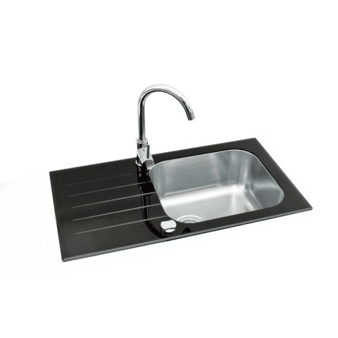 SINK GLAM 20 WITH MIXER TAP BLACK COLOR