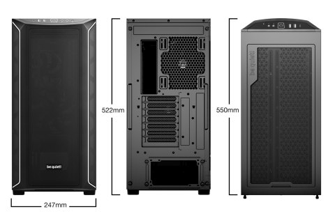 Be quiet! Shadow Base 800 DX Black Midi Tower Czarny