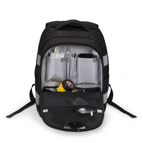 DICOTA Hi-Vis V2 plecak Czarny Poli(tereftalan etylenu) (PET), Termoplastyczne elastomery poliuretanowe (TPU)