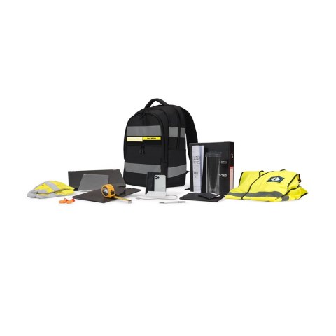 DICOTA Hi-Vis V2 plecak Czarny Poli(tereftalan etylenu) (PET), Termoplastyczne elastomery poliuretanowe (TPU)