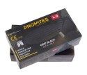 PROMATES RĘKAWICE NITRYLOWE WZMAC. PROMATES GRIP BLACK M OP. 50SZT