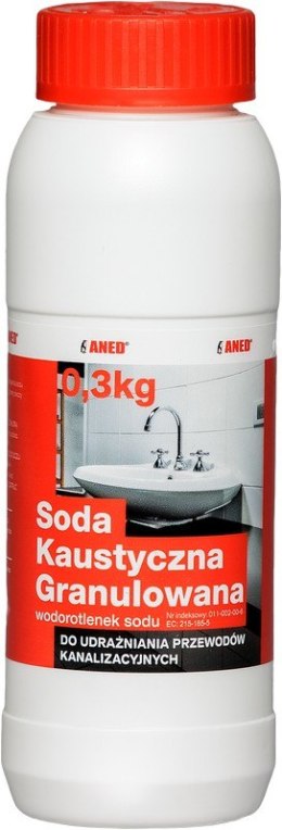 ANED UDRAŻNIACZ KANALIZACJI SODA KAUSTYCZNA 0,3KG.