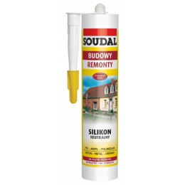 SOUDAL SILIKON NEUTRALNY BIAŁY 280ML
