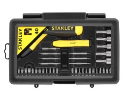 STANLEY WKRĘTAK Z KOŃCÓWKAMI, PRZEGUB, GRZECHOTKA, ZESTAW 38 SZT.[K]