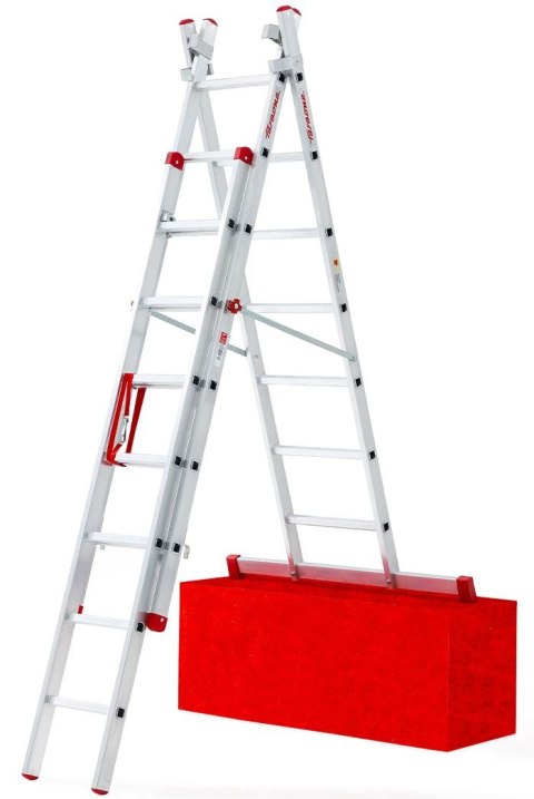 FARAONE DRABINA TRZYELEMENTOWA 3X9 SZCZEBLI AK280.3SC - F. SCHODOWA