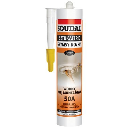 SOUDAL KLEJ MONTAŻOWY WODNY 50A 280ML