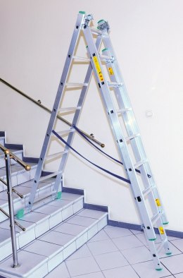 DRABEX DRABINA ALUMINIOWA 3-ELEMENTOWA 420CM 7+7+7 SZCZEBLI