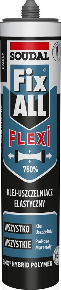 SOUDAL USZCZELNIACZ HYBRYDOWY FIX ALL FLEXI CZARNY 290ML
