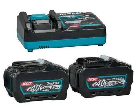 MAKITA ZESTAW ZASILAJĄCY 18V XGT 40V 2*5.0AH + DC40RA