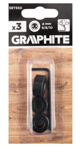 GRAPHITE OGRANICZNIKI DO WIERTEŁ 6/8/10MM 3 SZT