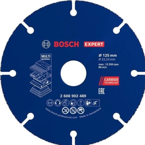 BOSCH TARCZA TNĄCA WĘGLIKOWA EXPERT MULTI MATERIAL 125*22MM