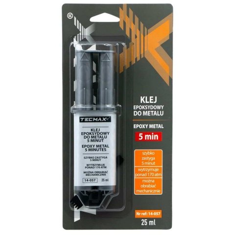TECMAXX KLEJ EPOKSYDOWY DO METALU 5 MINUT - STRZYKAWKA 25ML