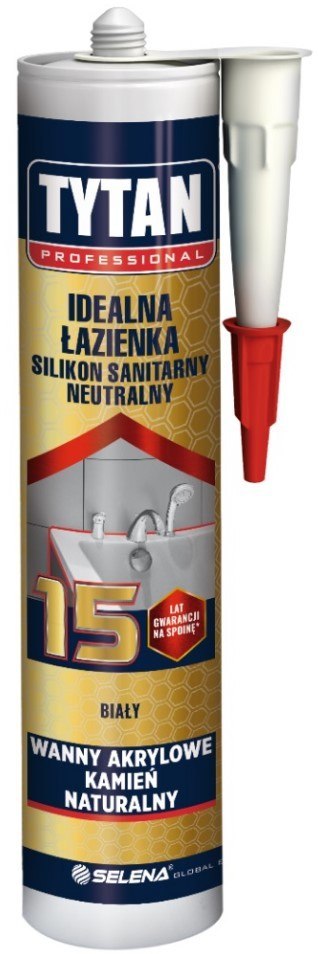 TYTAN SILIKON TYTAN SANITARNY IDEALNY DOM 280ML BIAŁY