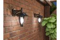 GTV LAMPA OGRODOWA GRANDE-AD KINKIET PROSTY DOLNY, CZARNA