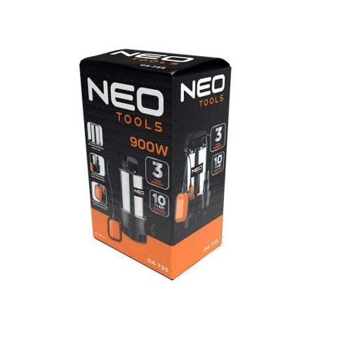 NEO POMPA ZANURZENIOWA DO BRUDNEJ WODY 900W