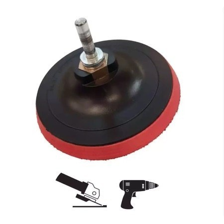 DEDRA DYSK MOCUJCY Z RZEPEM M14 125MM+TRZPIEŃ DO WIERTARKI