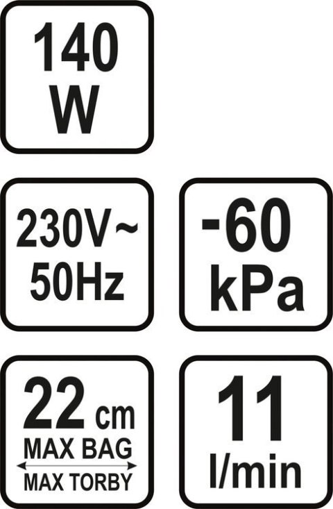 LUND PAKOWARKA PRÓŻNIOWA DO ŻYWNOŚCI 140W