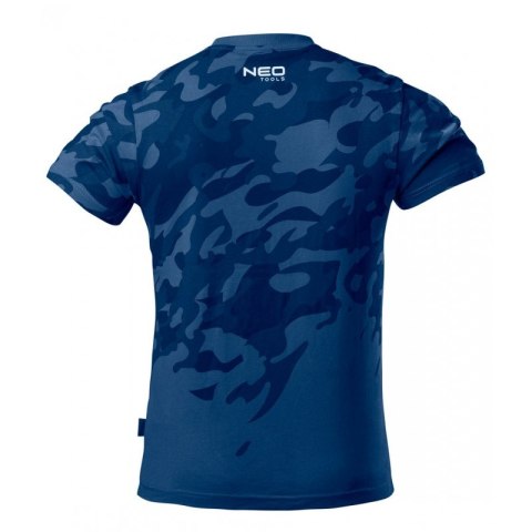 NEO T-SHIRT ROBOCZY CAMO NAVY, ROZMIAR L