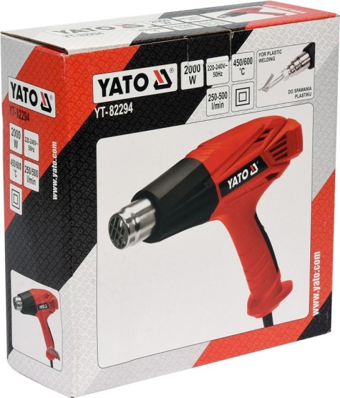 YATO OPALARKA 2000W 450~600°C, 2 BIEGI