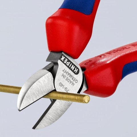 KNIPEX SZCZYPCE TNĄCE BOCZNE 140MM, POWLEKANE