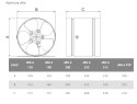 AIR ROXY WENTYLATOR KANAŁOWY PRZEMYSŁOWY ARW 315, METALOWY