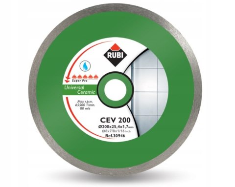 RUBI TARCZA DIAM. DO PŁYTEK ŚCIENNYCH, OBRZEŻE CIĄGŁE - CEV 180MM