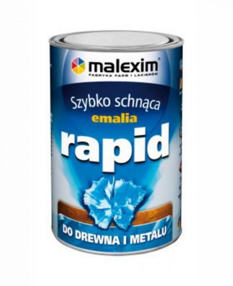 MALEXIM SZYBKO SCHNĄCA EMALIA ALKIDOWA RAPID CZARNY 9005 0.7L