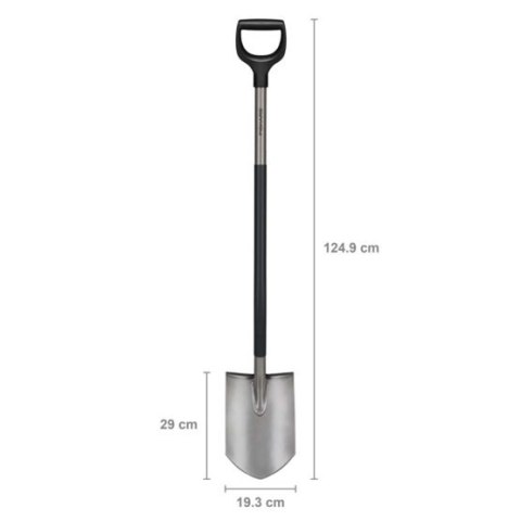 FISKARS SZPADEL ERGONOMIC, OSTRY SZARY