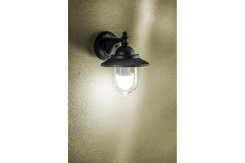 GTV LAMPA OGRODOWA TOSKANA-AD KINKIET PROSTY, CZARNA