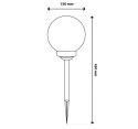 LUMILED LAMPA SOLARNA KULA ATRIS BIAŁA 15CM RGB