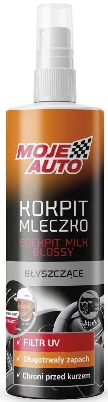 MOJE AUTO MLECZKO DO KOKPITU BŁYSK-BLACK 300ML