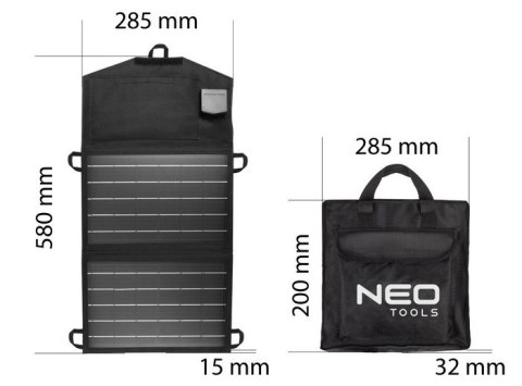 NEO ŁADOWARKA SOLARNA, PANEL SŁONECZNY 15W