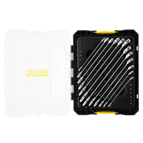 STANLEY ZESTAW KLUCZY PŁASKO-OCZKOWYCH PRO-STACK , 12SZT.