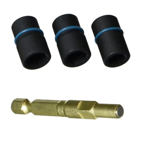 MAKITA NASADKA 9.6*61MM Z WYMIENNYM UCHWYTEM 1/4' HEX 3 SZT.