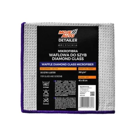 MOJE AUTO MIKROFIBRA DIAMOND GLASS MOJE AUTO DETAILER 370G/M2