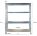UN REGAŁ METALOWY MEGA MET 300 180*180*60CM, OCYNK