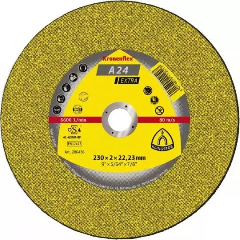 KLINGSPOR TARCZA WYPUKŁA A24EX T27 230*3*22.23 231888
