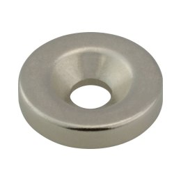 UN MAGNES NEODYMOWY OKRĄGŁY STAHL 14*3MM Z OTWOREM 8/4MM 5SZT