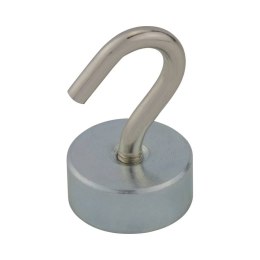 UN MAGNES NEODYMOWY OKRĄGŁY Z HACZYKIEM M4 19*8MM 2 SZT STAHL