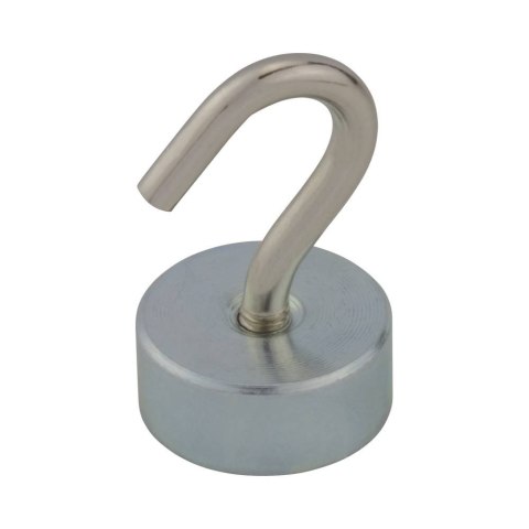 UN MAGNES NEODYMOWY OKRĄGŁY Z HACZYKIEM M4 19*8MM 2 SZT STAHL