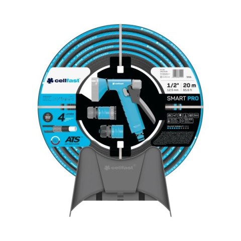 CELL-FAST ZESTAW ZRASZAJĄCY SMART PRO ATS 1/2'' 20 M + WIESZAK NA WĄŻ