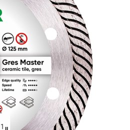 DISTAR TARCZA DIAMENTOWA GRES MASTER 125*1,4*10*22,23