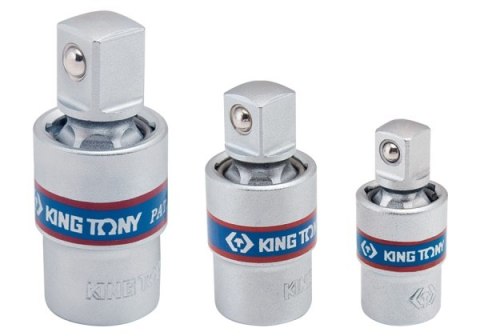 KING TONY ZESTAW PRZEGUBÓW KULOWYCH 3SZT. 1/4''-1/2''