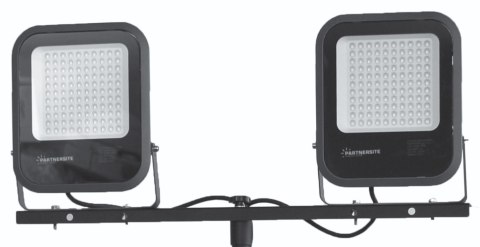 PARTNERSITE LAMPA NA STATYWIE PODWÓJNA LED SMD 200W LM2X100AW, 1.7M