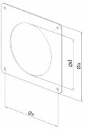AIR ROXY KOŁNIERZ PRZYŚCIENNY 100MM