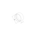 AIR ROXY ŁĄCZNIK KANAŁU OKRĄGŁEGO Z ZAWOREM ZWROTNYM 125MM